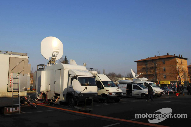 World media setup at Fiorano