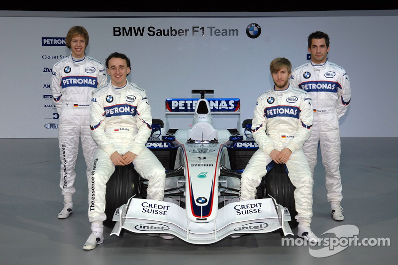 Sebastian Vettel, Nick Heidfeld, Robert Kubica ve Timo Glock
