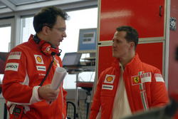Nikolas Tombazis und Michael Schumacher