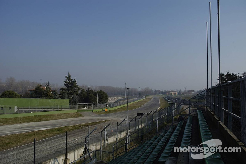 Umbauarbeiten auf dem Autodromo Enzo E Dino Ferrari in Imola