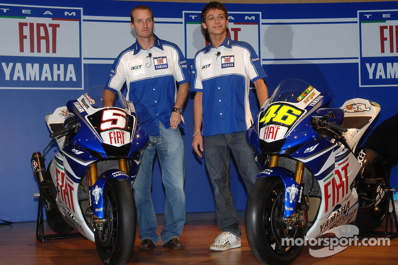 Colin Edwards y Valentino Rossi