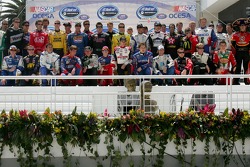 Photo des pilotes avant le départ de la course Telcel Motorola Mexico 200