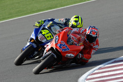 Casey Stoner und Valentino Rossi