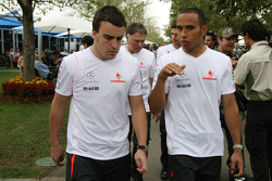 Fernando Alonso and Lewis Hamilton, McLaren Mercedes