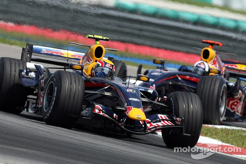 Mark Webber y David Coulthard