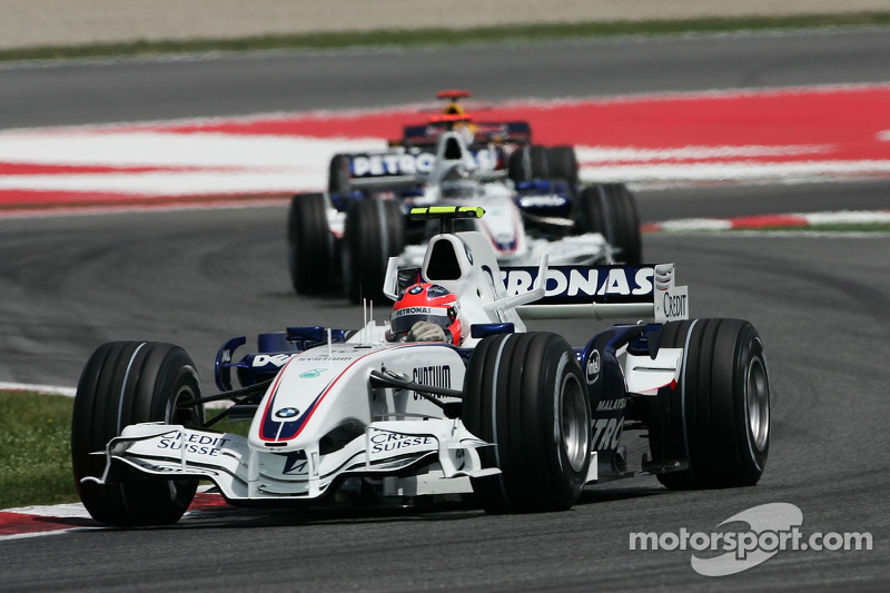 Robert Kubica, BMW Sauber F1 Team, F3.07 ve Nick Heidfeld, BMW Sauber F1 Team, F3.07