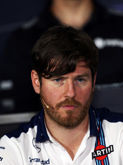 Rob Smedley, Williams Head of Vehicle Performance in the FIA Press Conference