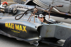 Pastor Maldonado, Lotus F1 Team promoting the film Mad Max: Fury Road