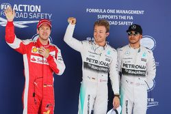 Себастьян Феттель, Ferrari, Нико Росберг и Льюис Хэмилтон, Mercedes AMG F1