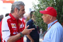 Маурицио Арривабене, Ferrari с Ники Лаудой, Mrecedes F1 AMG