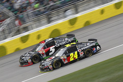 Kasey Kahne, Hendrick Motorsports Chevrolet and Jeff Gordon, Hendrick Motorsports Chevrolet