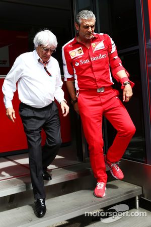 Берни Экклстоун и Маурицио Арривабене, Ferrari