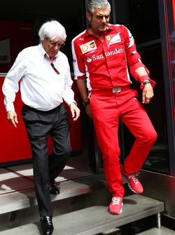 Берни Экклстоун и Маурицио Арривабене, Ferrari