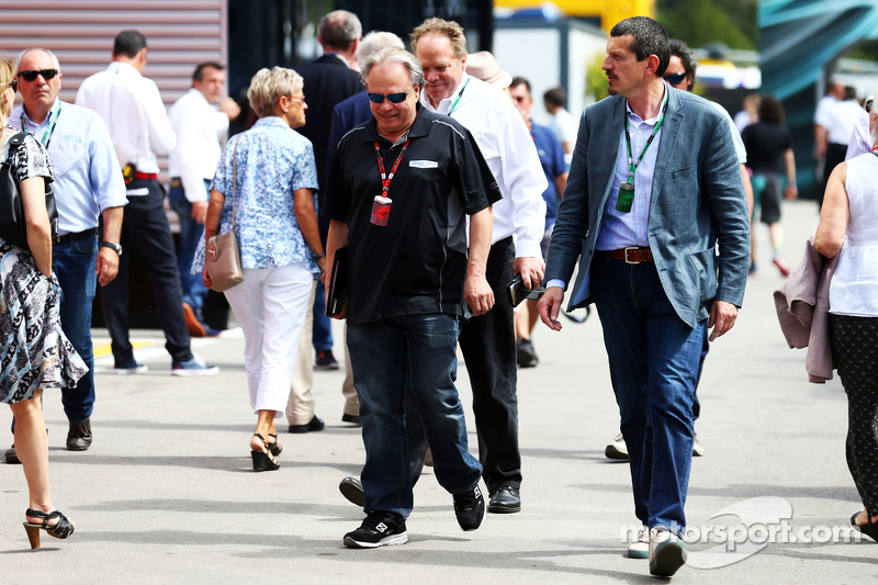 Gene Haas, Haas Automotion, Eigentümer, mit Günther Steiner, Teamchef Haas F1