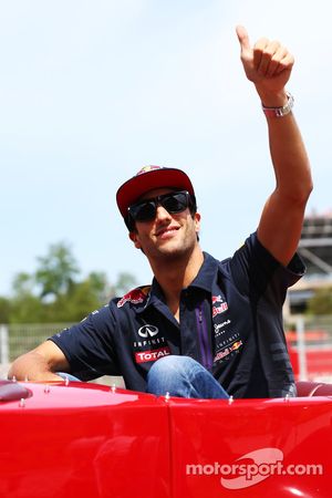 Даниэль Риккардо, Red Bull Racing на параде пилотов