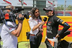 Sergio Perez, Sahara Force India F1 sur la grille