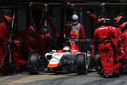 Уилл Стивенс, Manor F1 Team во время пит-стопа