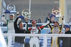 Podium: race winner Facundo Ardusso, second place Agustin Canapino, third place Omar Martinez