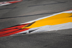 New kerbing at the Swimming Pool section