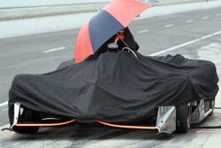 Stefano Coletti, KV Racing Technology durante una demora por lluvia