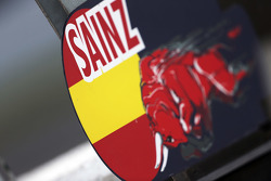 Pit board for Carlos Sainz Jr., Scuderia Toro Rosso