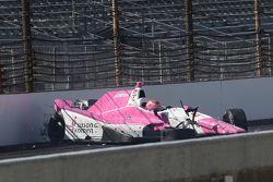 Pippa Mann, Dale Coyne Racing Honda bate
