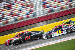 Martin Truex Jr., Furniture Row Racing Chevrolet and Clint Bowyer, Michael Waltrip Racing Toyota