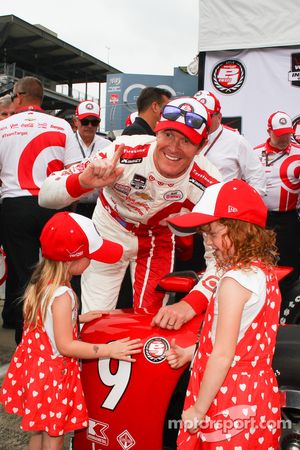 Scott Dixon, Chip Ganassi Racing fête sa pole position