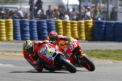 Andrea Iannone, Ducati Team et Marc Marquez, Repsol Honda Team