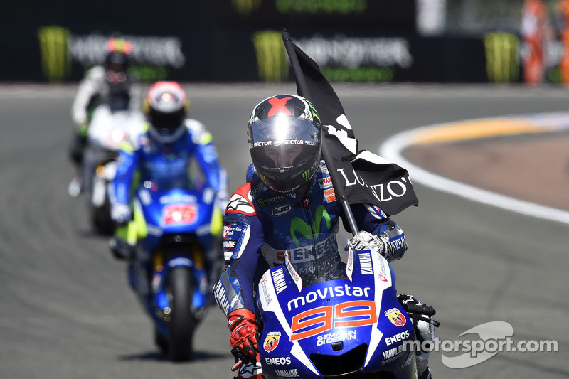 Le vainqueur Jorge Lorenzo, Yamaha Factory Racing