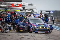 Pit stop for #114 Subaru Tecnica International Subaru WRX STI: Carlo van Dam, Kota Sasaki, Tim Schrick, Marcel Lasée