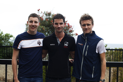 Le poleman Alexander Rossi, Racing Engineering avec Raffaele Marciello, Trident et Arthur Pic, Campos Racing