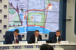 Схема трассы на пресс-конференции Формулы Е в Москве