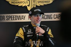 Ryan Briscoe speaks to the media about replacing James Hinchcliffe