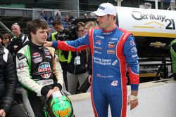 Jack Harvey, Schmidt Peterson Motorsports and Ethan Ringel, Schmidt Peterson Motorsports celebrate the front row starting position