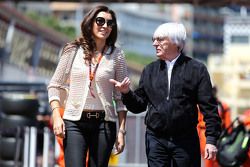 Bernie Ecclestone y su esposa