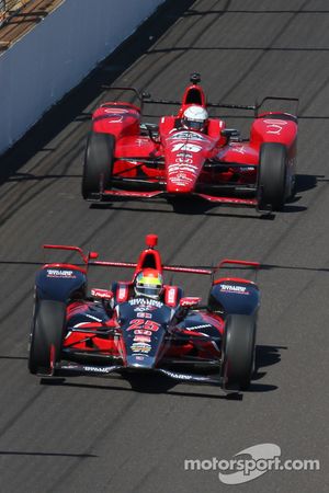 Justin Wilson, Andretti Autosport Honda and Graham Rahal, Rahal Letterman Lanigan Racing