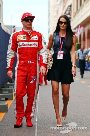 Kimi Raikkonen, Ferrari avec sa petite amie Minttu Virtanen