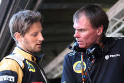 Ромен Грожан, Lotus F1 Team и Алан Пермейн, Lotus F1 Team