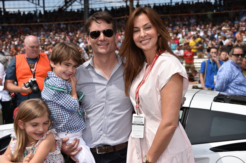 Jeff Gordon and his family