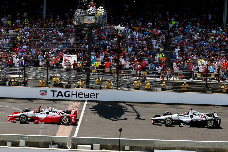 Juan Pablo Montoya, Team Penske, Chevrolet, und Will Power, Team Penske, Chevrolet