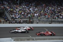 Juan Pablo Montoya, Team Penske Chevrolet, Will Power, Team Penske Chevrolet e Scott Dixon, Chip Gan