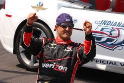 Race winner Juan Pablo Montoya, Team Penske Chevrolet