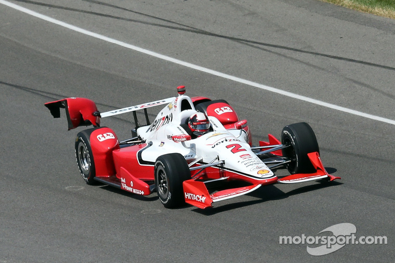 Daño en el auto de Juan Pablo Montoya, Team Penske Chevrolet