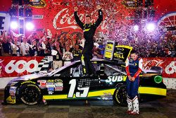 Race winner Carl Edwards, Joe Gibbs Racing celebrates