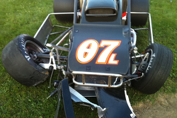 Damages sprint car