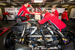 #22 Nissan Motorsports Nissan GT-R LM NISMO engine detail