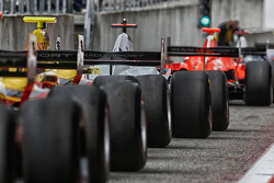 Pit lane action