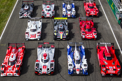 La photo de famille des voitures