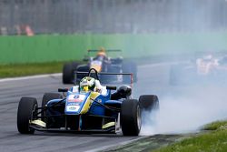 Alessio Lorandi, Van Amersfoort Racing Dallara Volkswagen with a locked wheel